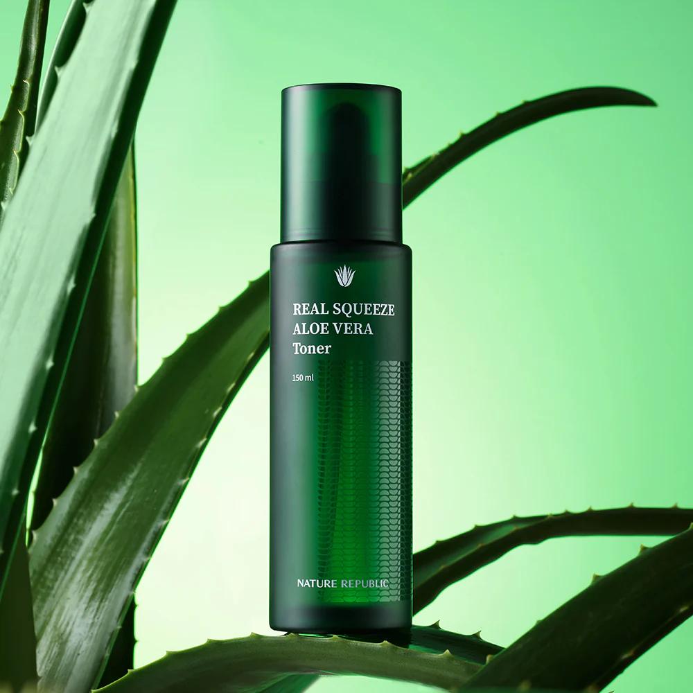 Nature Republic Real Squeeze Lotion Tonique à l'Aloe Vera 150 ml view 3